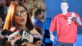 Sonali Bendre Arrives With His Son At The Justin Bieber Concert