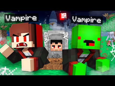 JJ & Mikey Transformed into SCARY VAMPIRES in Minecraft!