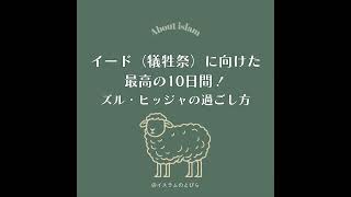#23 イード(犠牲祭)に向けた最高の10日間!本当の「犠牲」の意味とは?