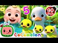 Let S Count 5 Little Ducks CoComelon Nursery Rhymes And Kids Songs Animals For Kids