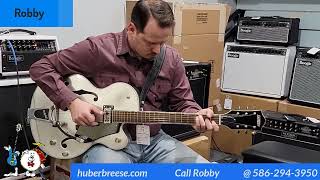 Video thumbnail for Gretsch G5420T Electromatic Classic Hollow Body Single Cut with Bigsby by Robby's Reviewsday