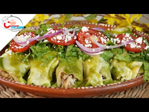 La MEJOR!!! Receta De Enchiladas Verdes