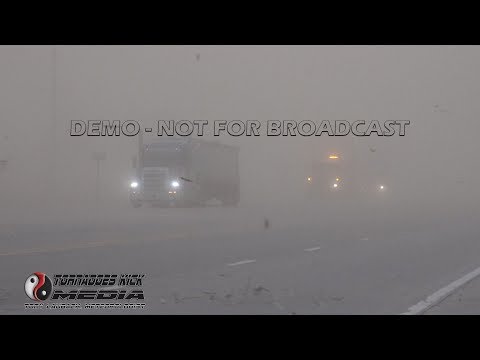 Major Dust Storm Closes Highways in West Kansas - 4/17/2018 Oakley, KS