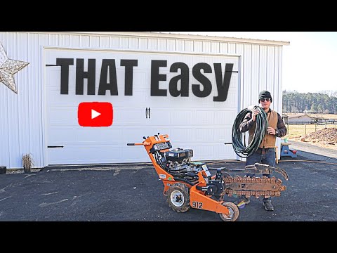 UNDERGROUND POWER.. 100 amp sub panel for metal building! Dream Garage build Ep. 9