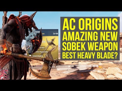 Assassin's Creed Origins Best Weapons NEW SOBEK BLADE - Tooth Of Sobek (AC Origins The Hidden Ones) Video