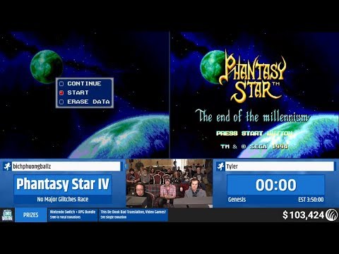 Phantasy Star IV (No Major Glitches Race) by bichphuongballz & Tyler (RPG Limit Break 2019 Part 43)