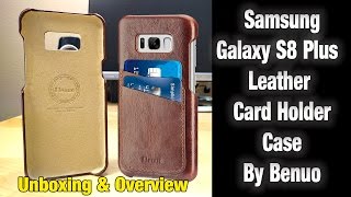 Samsung Galaxy S8 + Leather Card Holder Case