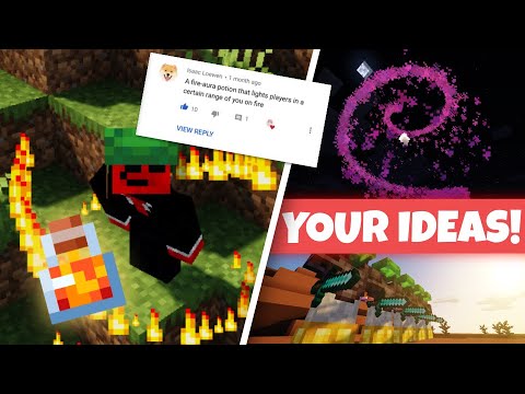 I made YOUR POTION IDEAS in Minecraft!