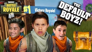 HOW TO WIN AT FORTNITE WITHOUT TRYING!!! Victory Royale with the Default Boyz!