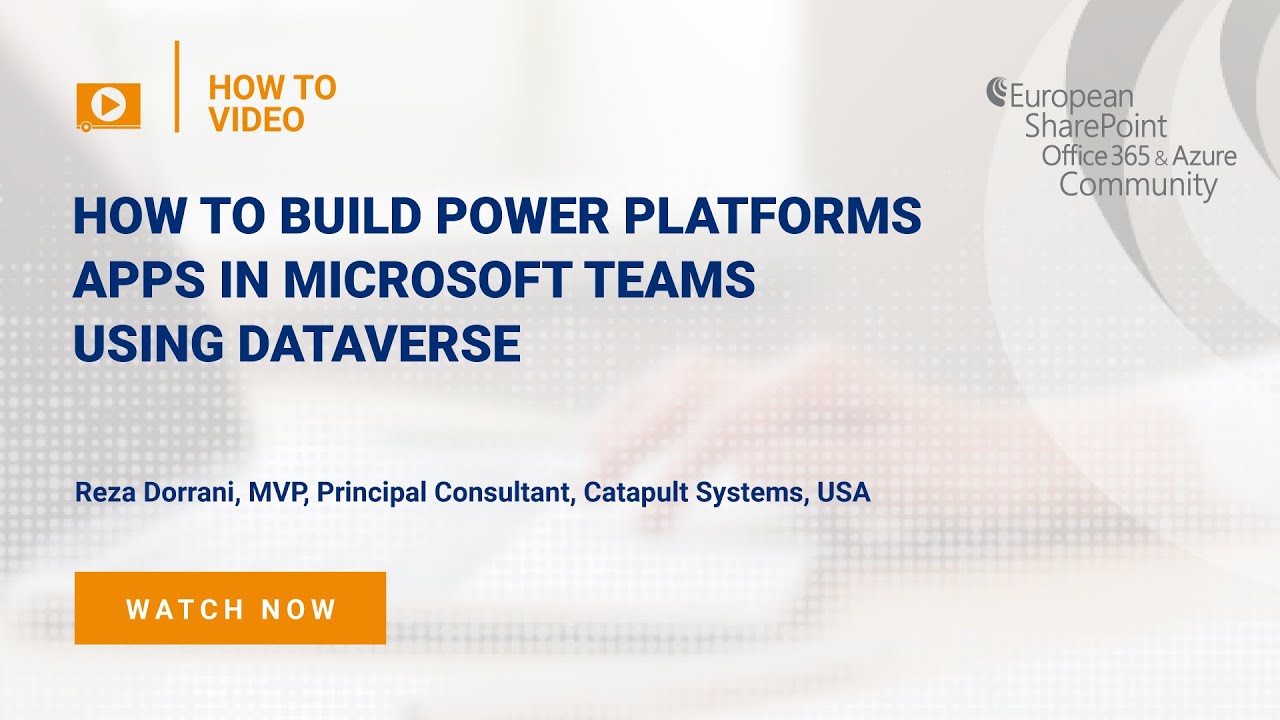 How To Build Power Platforms Apps in Microsoft Teams using Dataverse