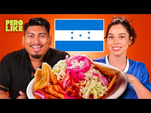 Latinos Try Honduran Food For the First Time! | Pero Like
