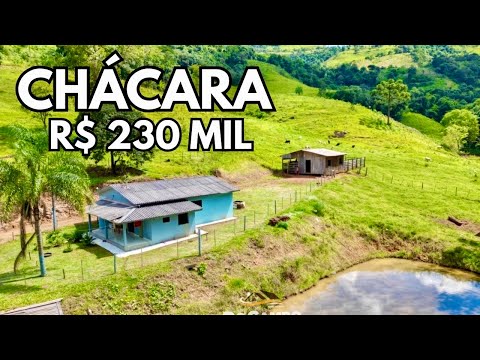 CHÁCARA A VENDA EM SANTA CATARINA CASA 4 QUARTOS ÁGUA FRUTAS R$ 230 MIL