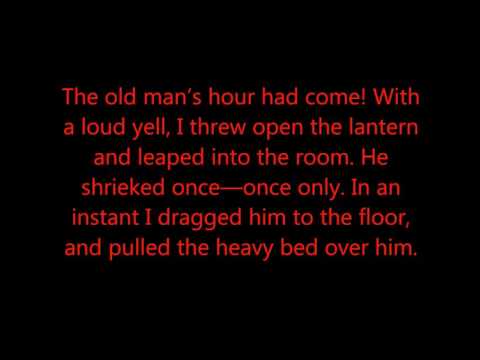 Edgar Allan Poe - The Tell Tale Heart with subtitles (Read by Christopher Lee)