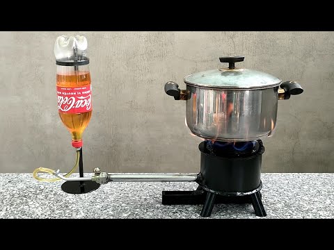 How to make a stove, using diesel fuel to burn like gas _ Very effective