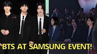 Jungkook & Jimin Attend Samsung Event with Suga in Seoul, Jimin JK at Galaxy Unpacked bts live