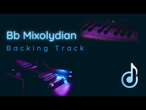 Bb Mixolydian backing track for guitar | Miracle Heights