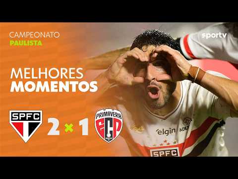 Gols e lances de São Paulo x Primavera