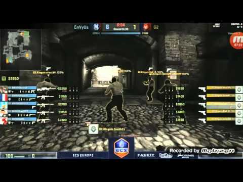 ECS Europe. EnVyUs vs G2 map Cobblestone