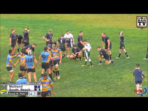 2014 NHRU Round 18 Premier 1 Highlights - Maitland v Southern Beaches