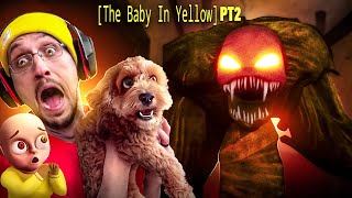 Baby in Yellow scares my Golden Doodle Puppy! Pickman
