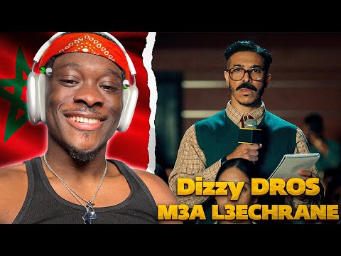 Dizzy DROS - M3A L3ECHRANE (Official Music Video) 🇲🇦 REACTION