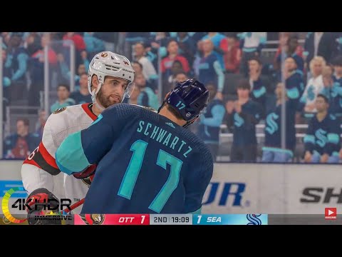 Seattle Kraken vs Ottawa Senators 4K! Full Game Highlights NHL 22 PS5 Gameplay