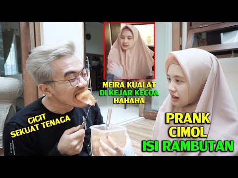 PRANK PACAR : CIMOL ISI RAMBUTAN (LANGSUNG KUALAT 😂)