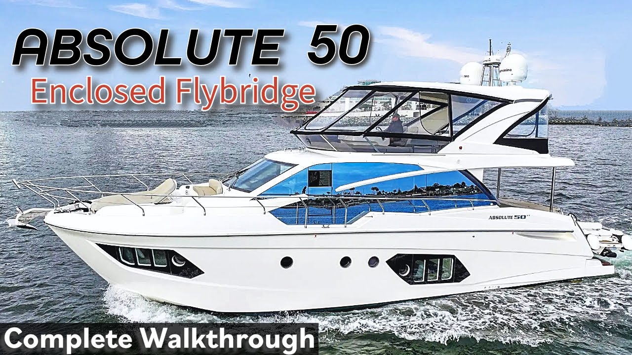 Inside the 50 Absolute Enclosed Flybridge