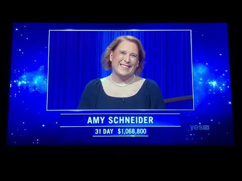 Jeopardy, intro - Amy Schneider DAY 32 (1/13/22)
