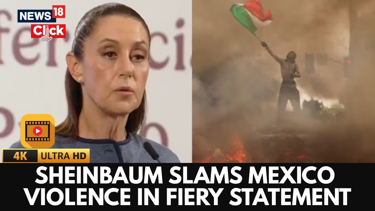Mexico City Sees Huge Anti-Government Protests Amid Violence Surge; Claudia Sheinbaum Responds | 4K