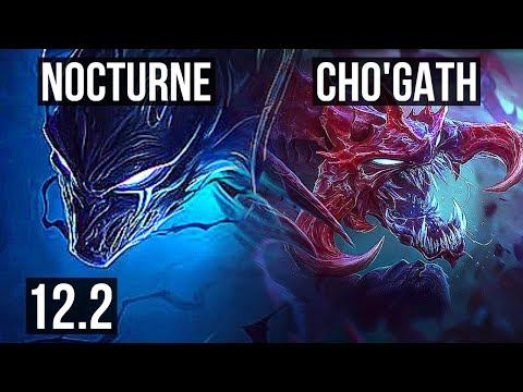 NOCTURNE vs CHO'GATH (TOP) | 6/1/6, Rank 7 Nocturne, Dominating | BR Grandmaster | 12.2