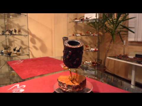 Brand new Briar pipe PARONELLI canadian sandblast dark -  eBay item number: 400832574089