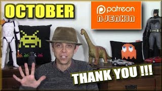 A massive THANKS to PATREON supporters and backers for OCTOBER - Shoutouts! - THANK YOU!