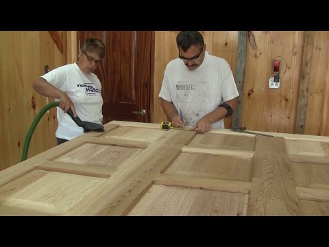 L'gosseux d'bois Ep 92 - Construction de mon atelier partie 20 -  La porte de garage