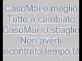 Laura Pausini casomai lyrics, con testo