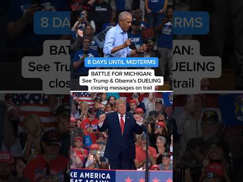 BATTLE FOR MICHIGAN: See Trump & Obama's DUELING closing messages on trail