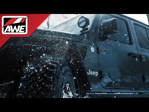 Likes it rough. The AWE Exhaust Suites for the Jeep JK & JL Wrangler, & JT Gladiator