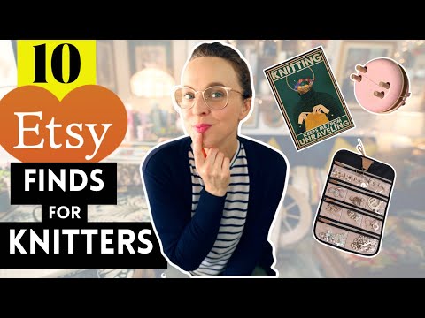 10 UNIQUE Etsy Finds for KNITTERS {and fiber folks}!