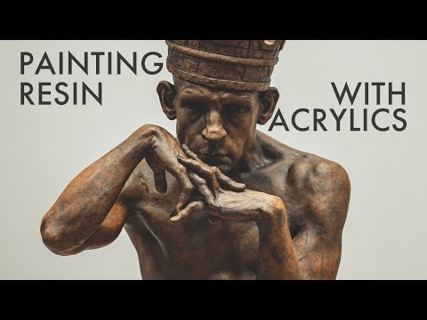 Painting Resin with Acrylics