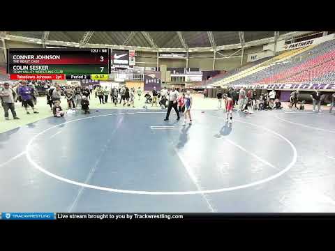 98 Lbs 3rd Place Match - Conner Johnson, The Beast Cage Vs Colin Sesker, Team Valley Wrestling Clu