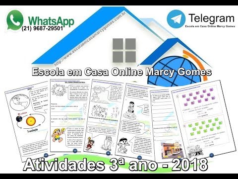 Atividades 3ª ano - 2018