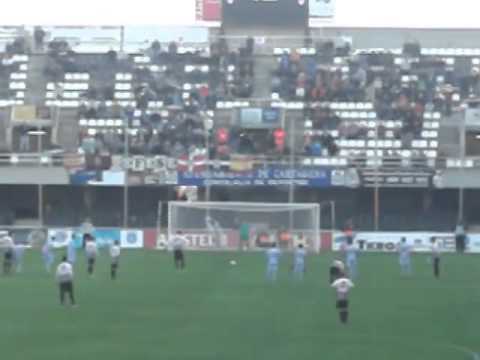 Gol de Antonio Megías de penalty. F.C Cartagena - Lucena