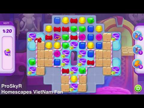 Homescapes level 4071 With No Boosters - Hard Level - ProSkyR - Homescapes VietNam Fan