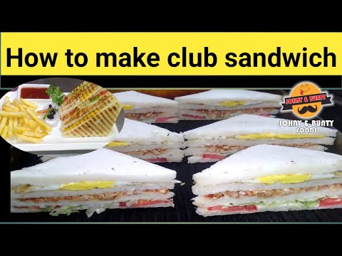 How to make club sandwich live | Club sandwich recipe | Club sandwich comercial recipe