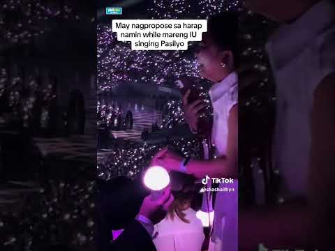 This couple got engaged during K-pop soloist IU’s performance of the OPM song ‘Pasilyo’