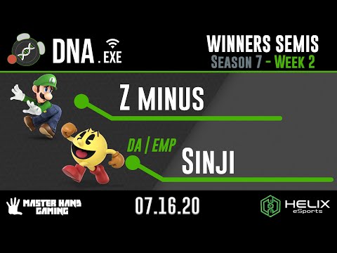 DNA.EXE S7:W2 - Z minus (Luigi) Vs. DA | EMP | Sinji (Pacman) - W Semifinals