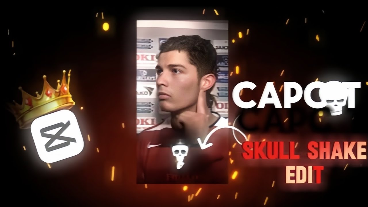 Make Viral skull edit in 4 minutes | Easiest Capcut Pc tutorial..!!#football#sports