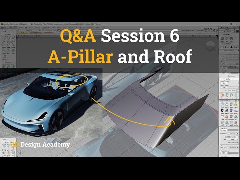 Autodesk Alias Tutorials I Q&A Session 6 - How to Build Polestar O2 A-Pillar and Roof