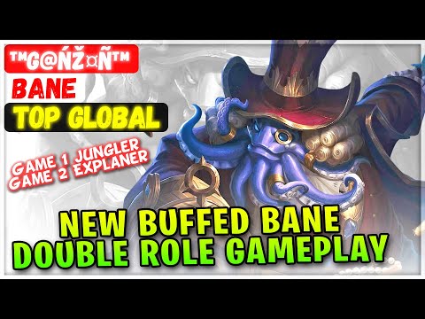 New Buffed Bane Double Role Gameplay [ Top Global Bane ] ™G@ńž¤ñ™ - Mobile Legends Emblem And Build