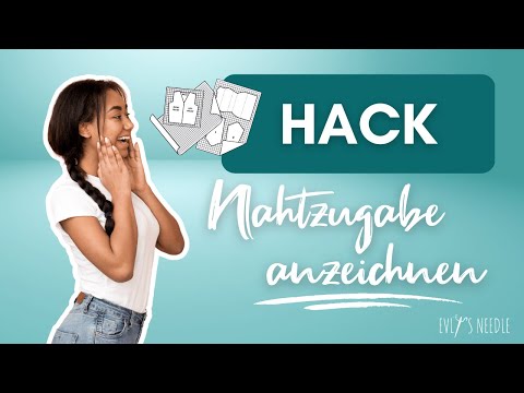 Hack / Nähtipp - So einfach kannst du dir die Nahtzugabe anzeichnen!